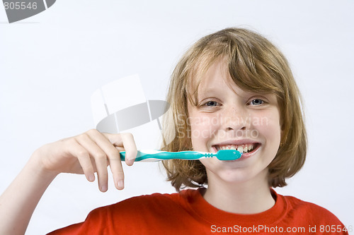 Image of Children brushing teeth