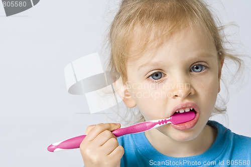 Image of Children brushing teeth