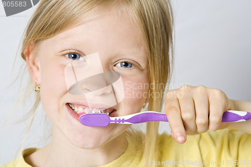 Image of Children brushing teeth