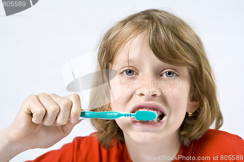 Image of Children brushing teeth