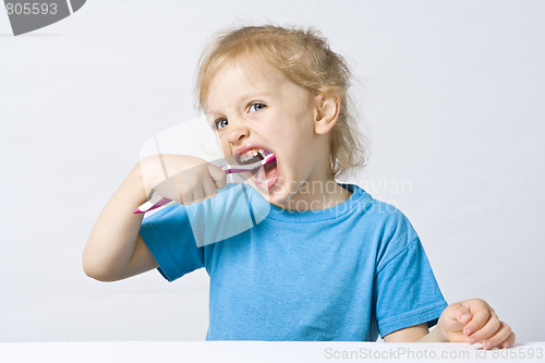 Image of Children brushing teeth