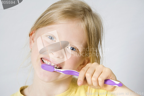 Image of Children brushing teeth