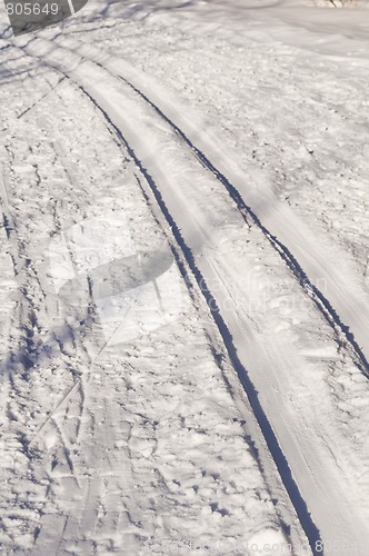 Image of Tracks in the snow
