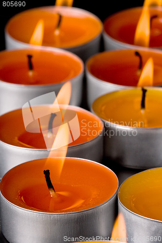 Image of flaming candles 