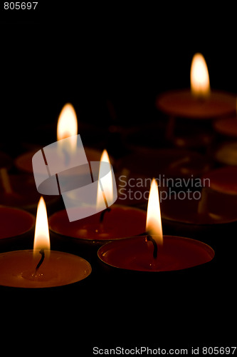 Image of flaming candles