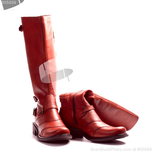 Image of pair of brown boots 