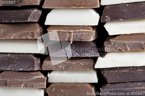 Image of Close up of high quality handmade chocolate