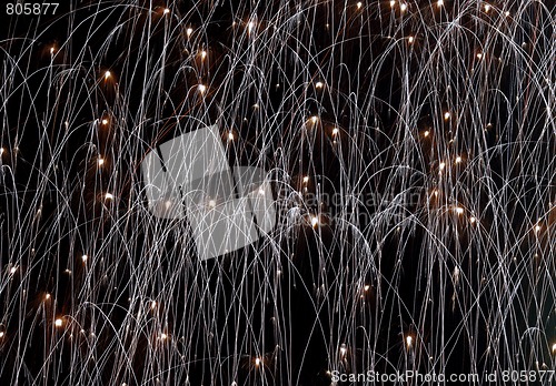 Image of rain of fireworks