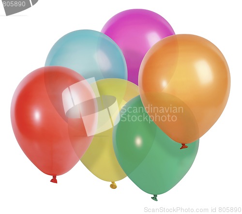 Image of Balloons isolated on white