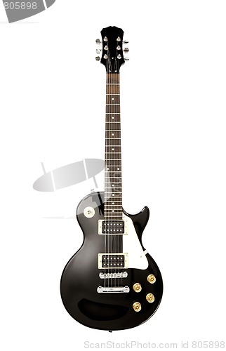 Image of Electric guitar on white