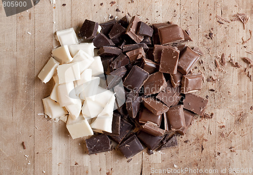 Image of Chopped up high quality handmade chocolate