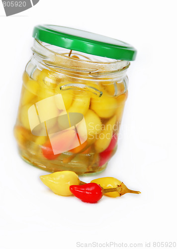 Image of Hot peppers preserves