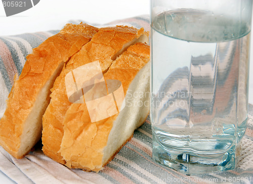 Image of Bread and water
