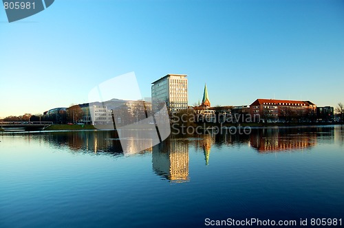 Image of skyline Kiel, Germany