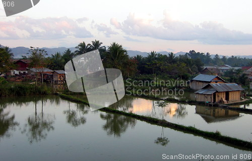 Image of Afternoon Reflections. Luang Nam Tha. Laos