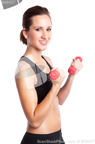 Image of Beautiful exercise woman