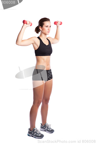 Image of Beautiful exercise woman