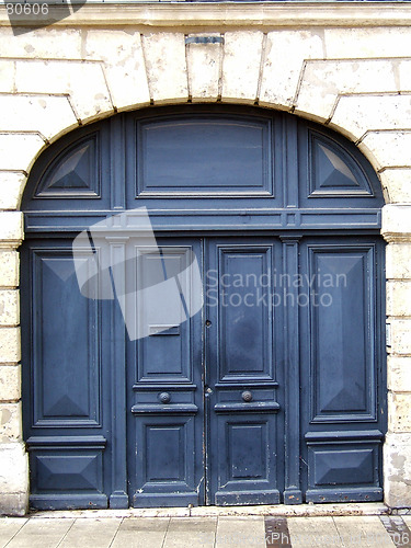 Image of Old stylish blue door