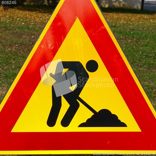 Image of Road work sign