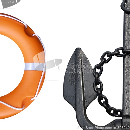 Image of Lifebuoy and anchor