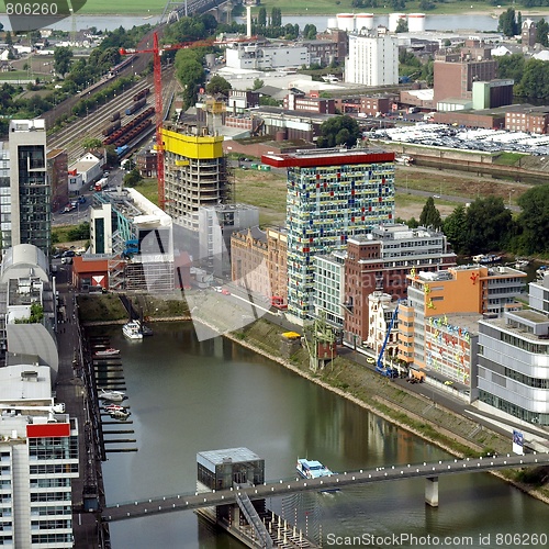 Image of Duesseldorf mediahafen harbour