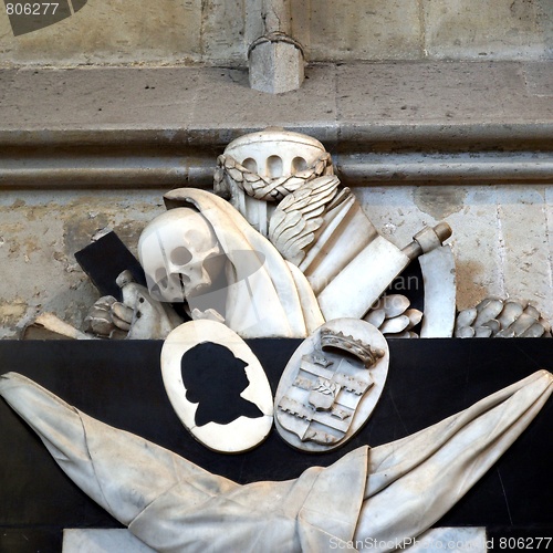Image of Memento mori - skull, reaper sickle