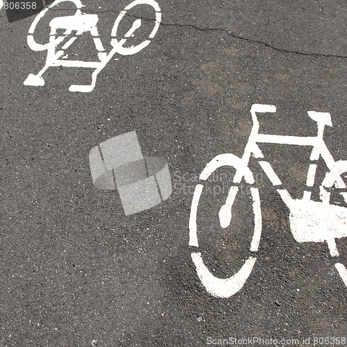 Image of Bike lane sign