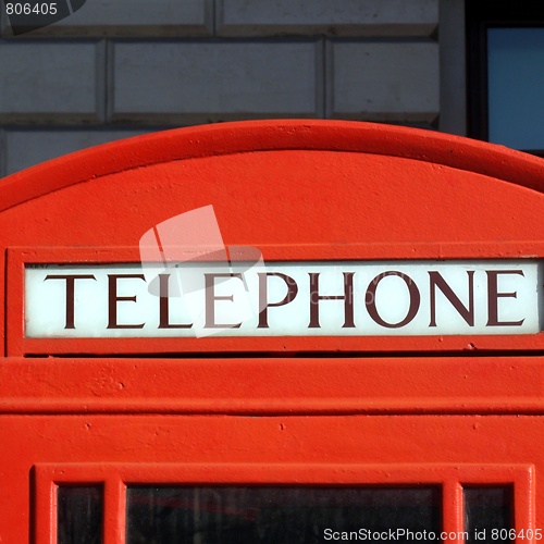 Image of London telephone box