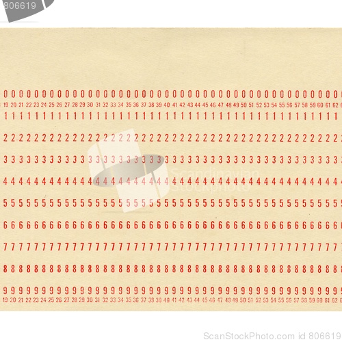 Image of Punched card