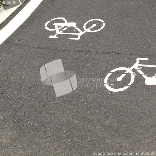 Image of Bike lane sign