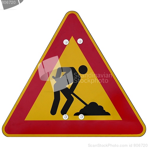 Image of Road works sign