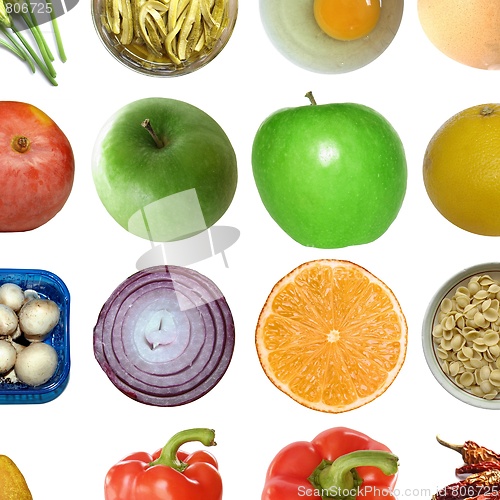 Image of Food collage isolated