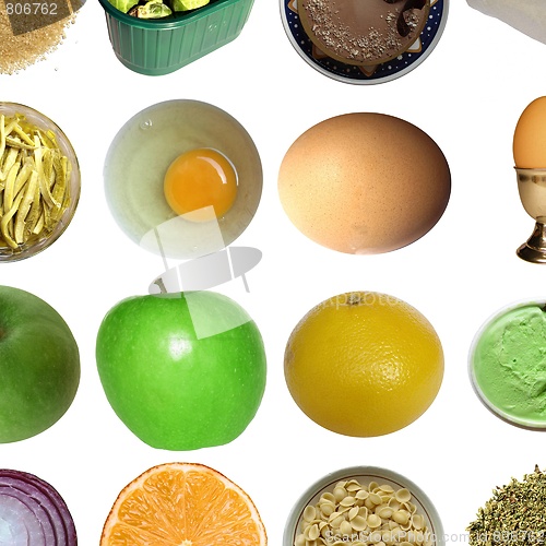 Image of Food collage isolated