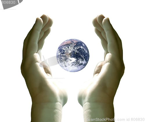 Image of Earth in my hands