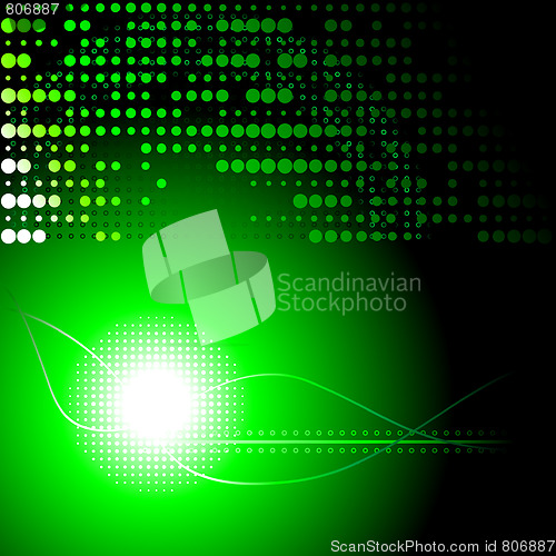 Image of Green and black abstract background
