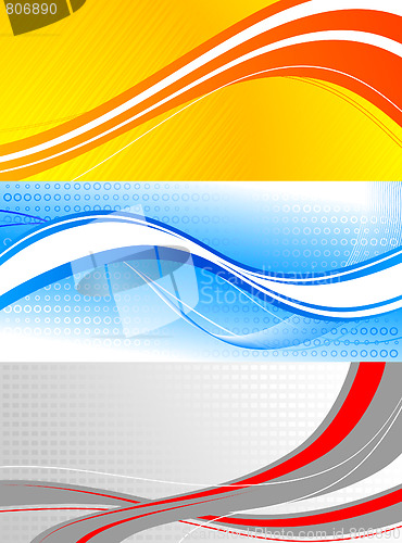Image of set of colourful banners