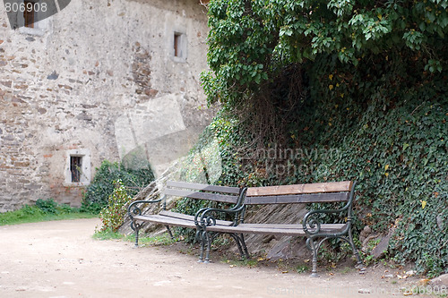 Image of Benches in the castle