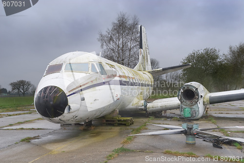 Image of Wrecked old airplane