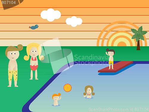 Image of Retro Pool Family