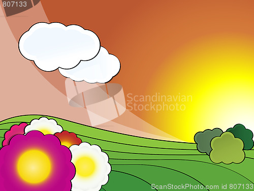 Image of Spring Landscape Afternoon