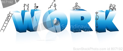 Image of Doodle Cartoons Climbing Word Work