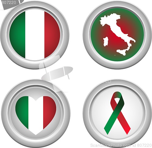 Image of Italy Buttons