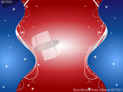 Image of United States Wavy Background