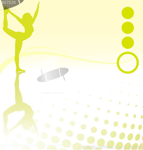 Image of Girl doing yoga
