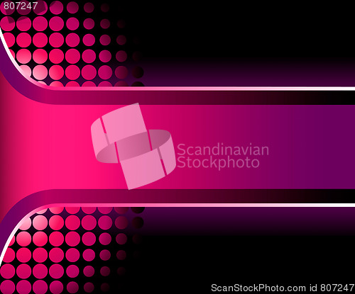 Image of Beautiful 3D pink stripe with halftone background