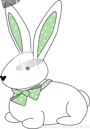 Image of Bunny Polka Green