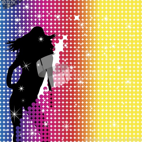 Image of Girl Party Silhouette