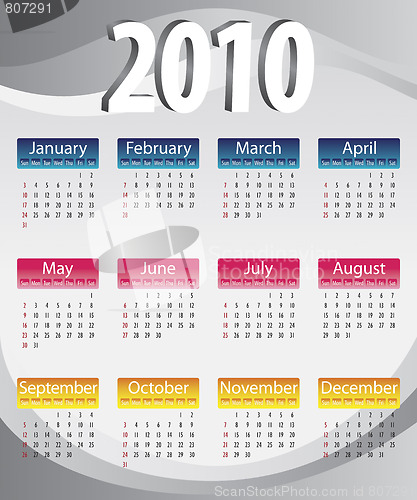 Image of Calendar 2010