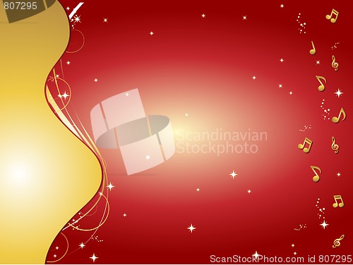 Image of Music notes background