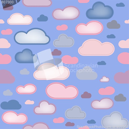Image of Clouds Seamless Background